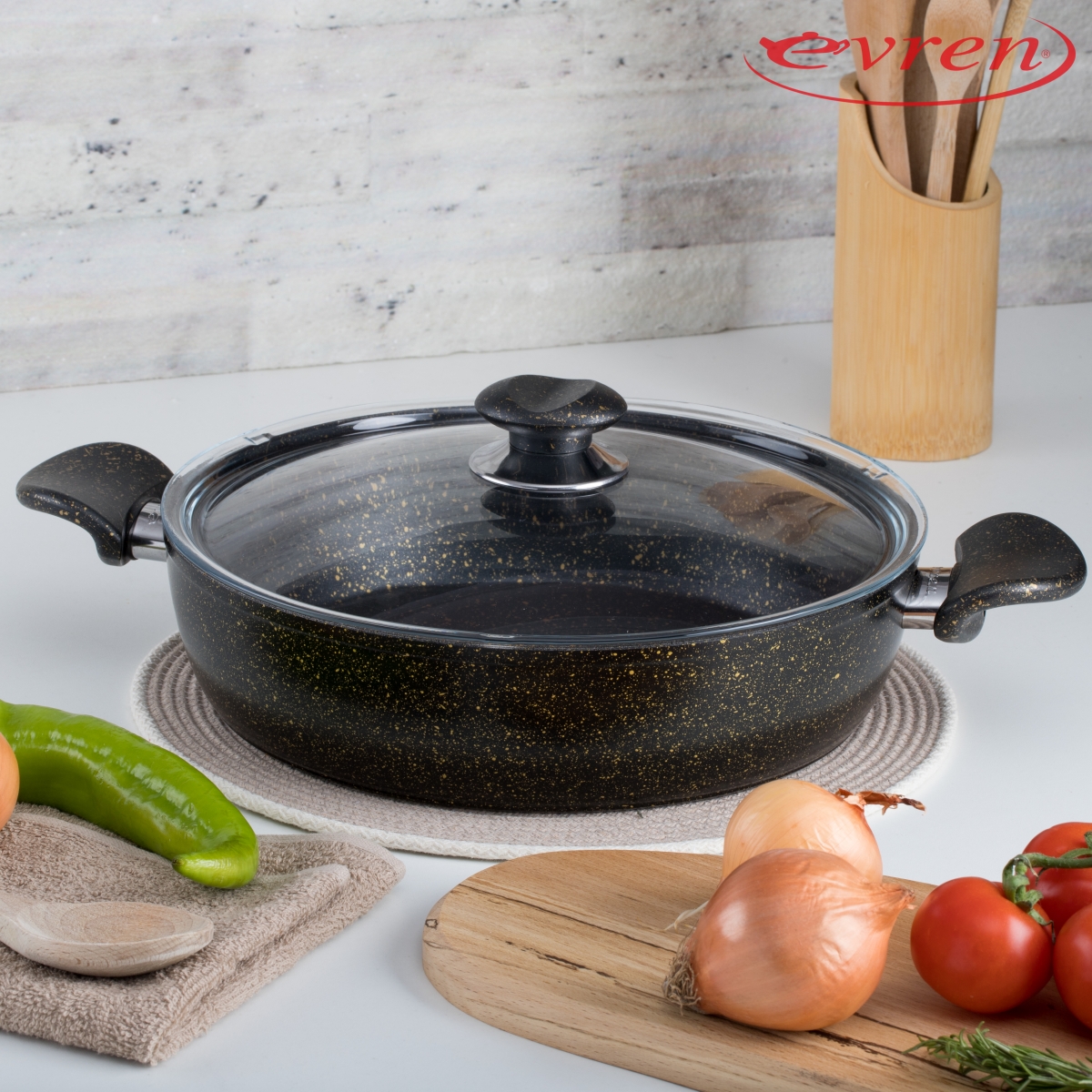 GOLD STONE EZME BASIK TENCERE/FORGED SHALLOW CASSEROLE/НИЗКАЯ КАСТРЮЛЯ