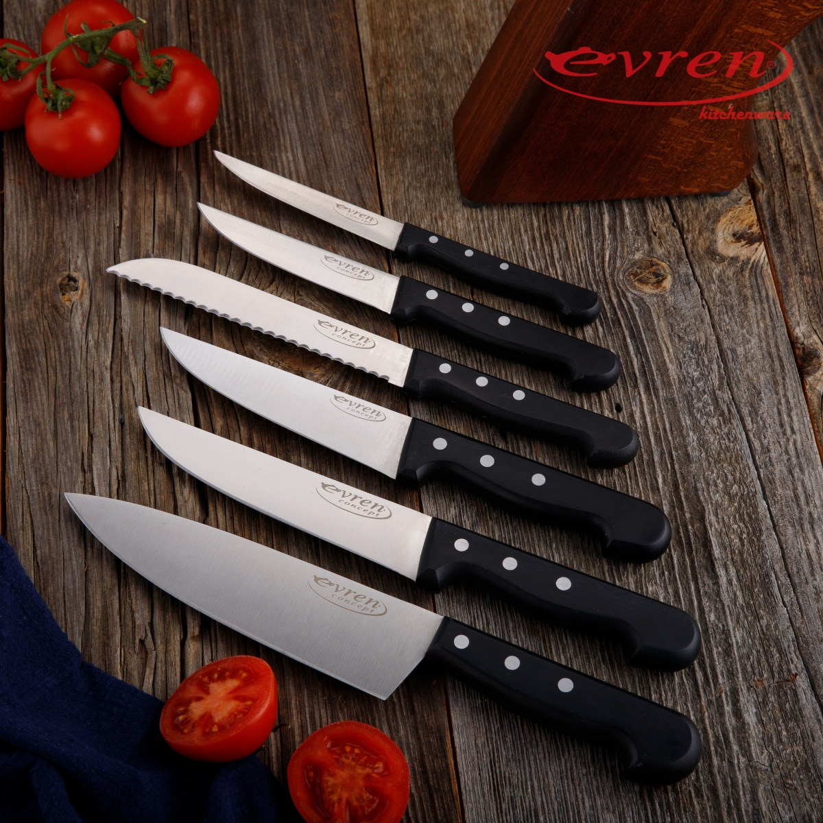 DELUXE BLOK BIÇAK SETİ/DELUXE KNIFE SET