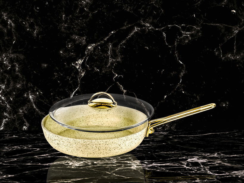 Gold Frypan With Lid