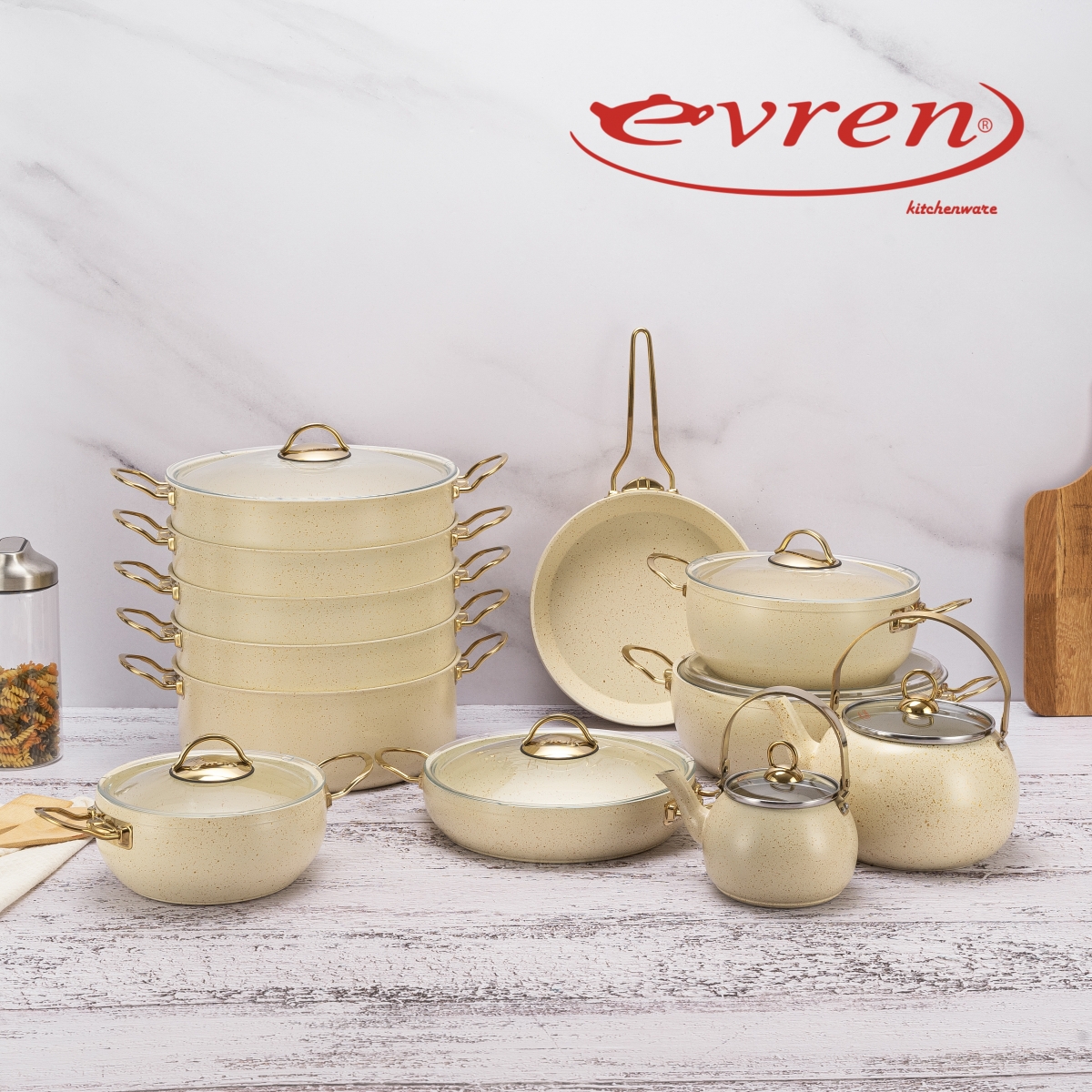 FİLDİŞİ 19 PARÇA SET/IVORY 19 PCS SET