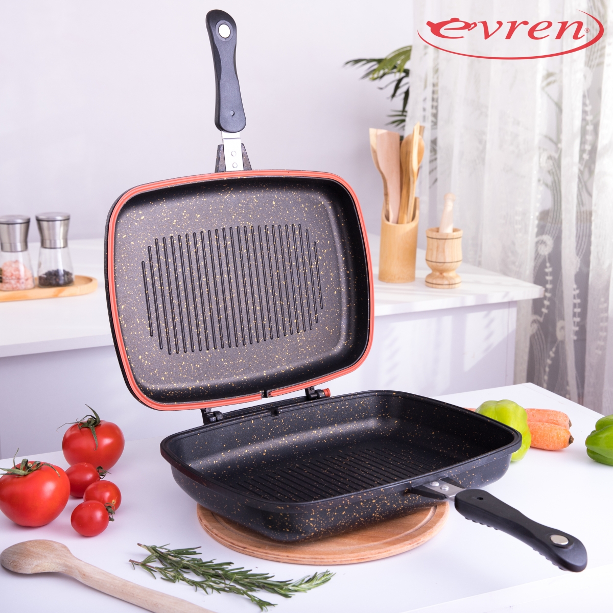 İKİZ GRİLL TAVA/DOUBLE GRILL PAN